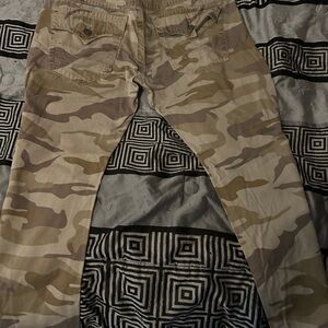True Religion Men's Tan Camouflage Cargo Pants